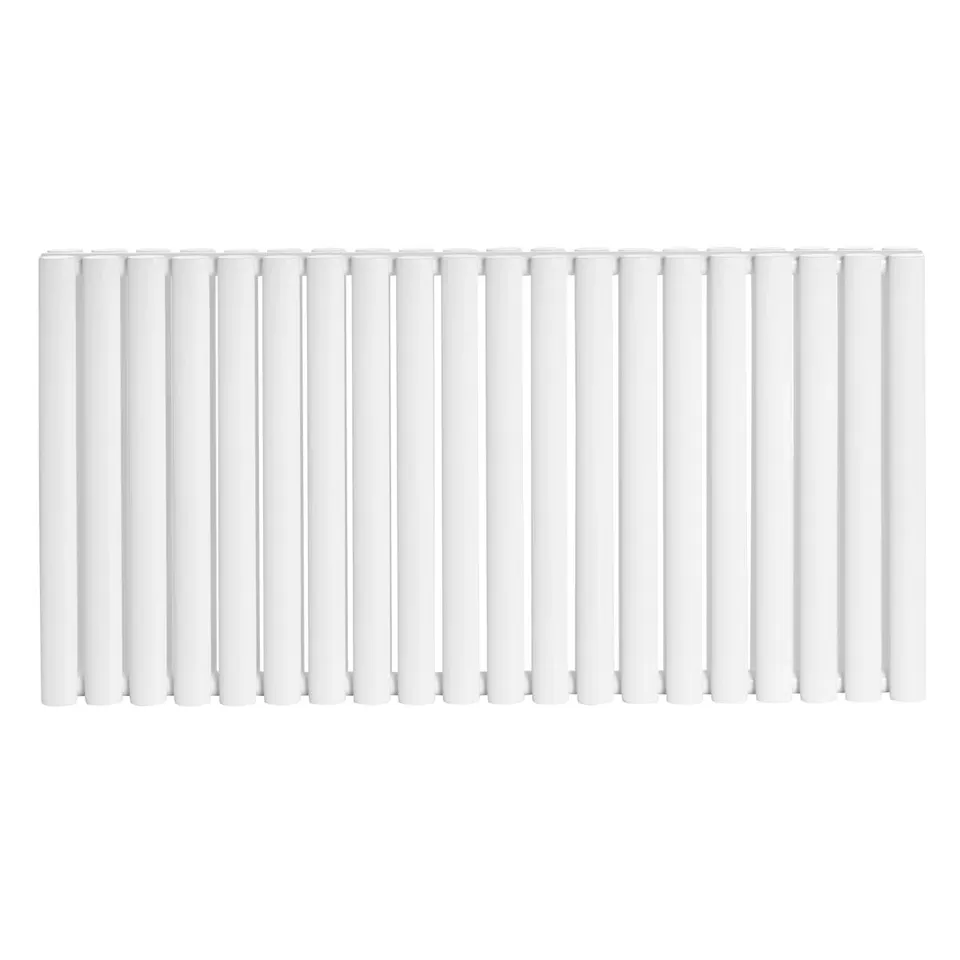 BOXED KARLI HORIZONTAL OVAL PANEL RADIATOR - WHITE (1 BOX)