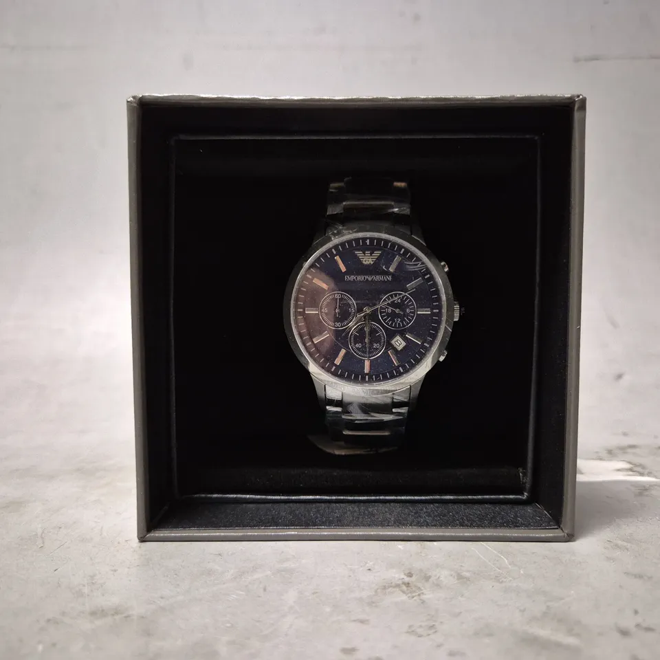 EMPORIO ARMANI AR2448 MEN'S STAINLESS STEEL CHRONOGRAPH WATCH