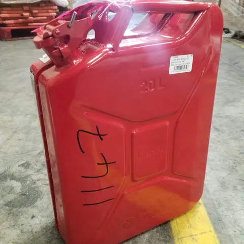 CLARKE UN20LR 20 LITRE FUEL CAN (RED)