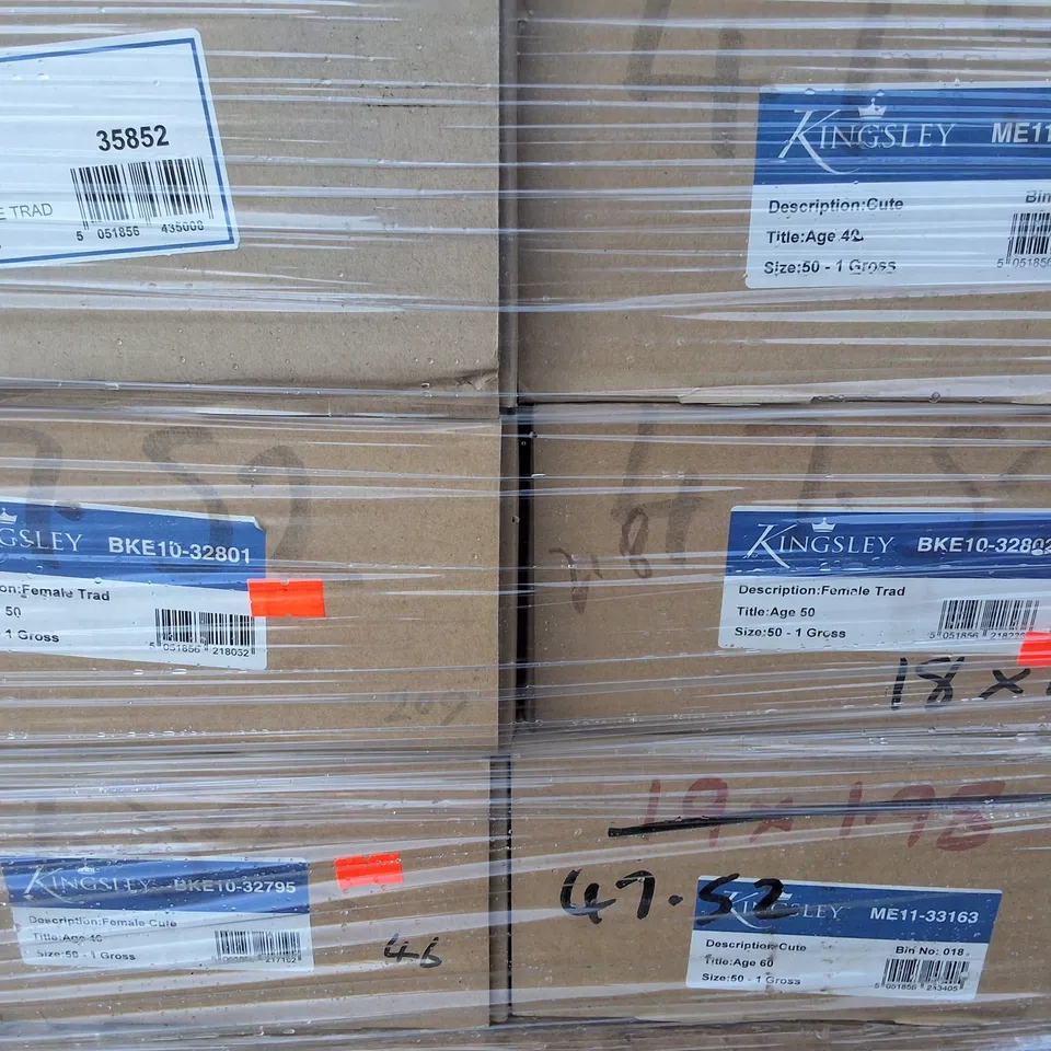 LARGE PALLET OF ASSORTED BRAND NEW KINGSLEY CELEBRATION CARD MULTI-PACKS