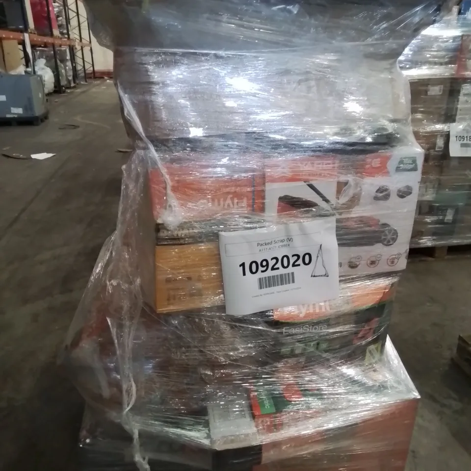 PALLET OF APPROXIMATELY 16 UNPROCESSED RAW RETURN HOUSEHOLD AND ELECTRICAL GOODS TO INCLUDE;