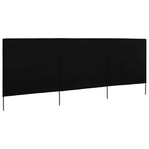 BOXED DAKOTA FIELDS 3-PANEL WIND SCREEN FABRIC 400 X 160cm - ANTHRACITE (1 BOX)