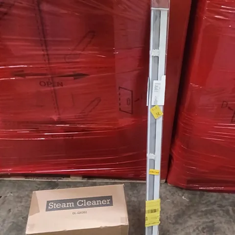 PALLET OF ASSORTED ITEMS INCLUDING - STEAM CLEANER, BLIND