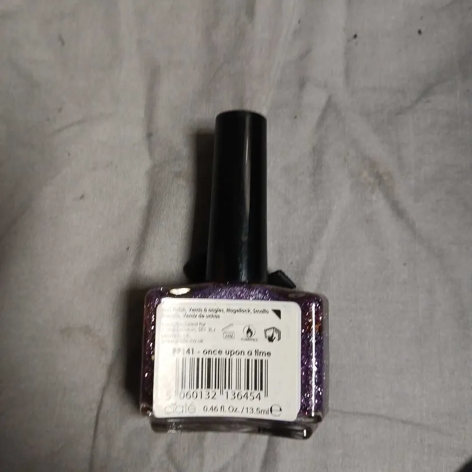 BOX OF APPROXIMATELY 140 CIATE PAINT POTS NAIL POLISH – GLITTER PURPLE, 13.5ML-NO EXPIRY DATE SHOWN 