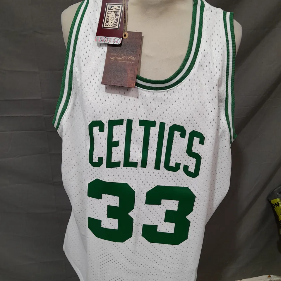 MITCHELL & NESS NBA SWINGMAN HOME JERSEY CELTICS 85 - LARRY BIRD 33 - 2XL