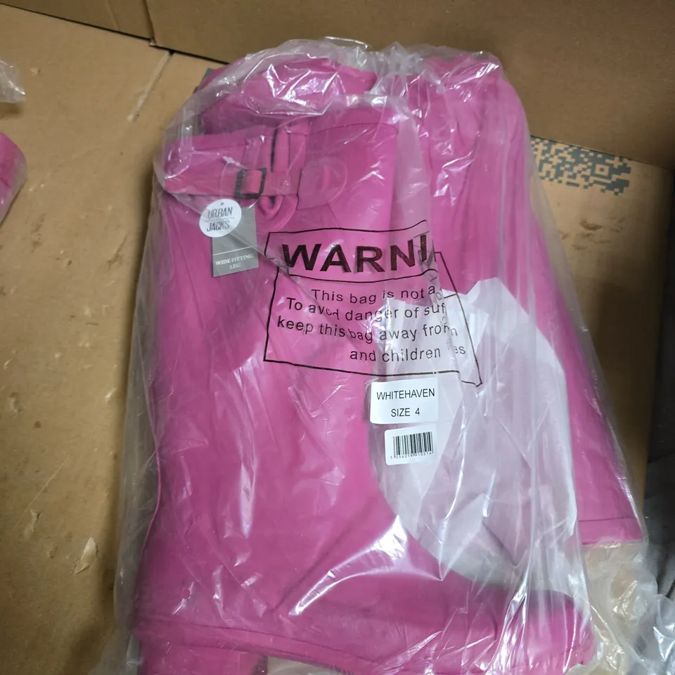 WHITEHAVEN PINK WELLINGTON BOOTS - UK SIZE 4
