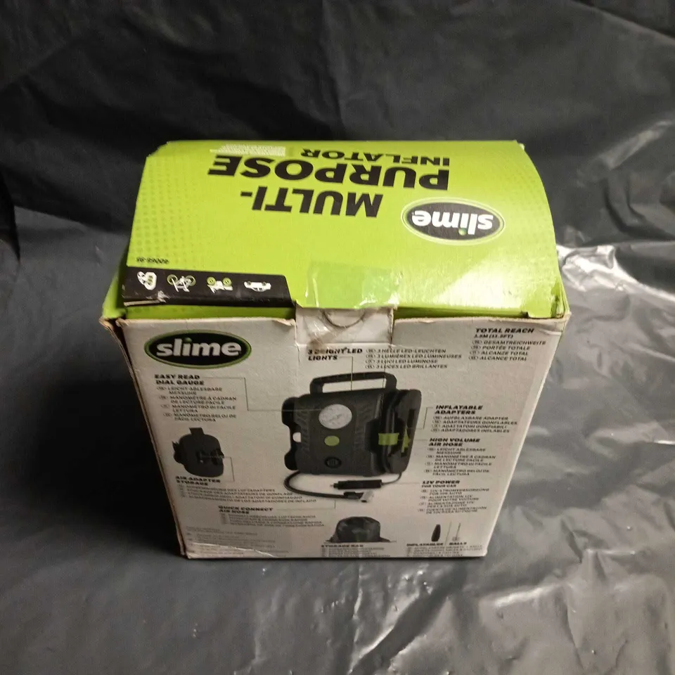 SLIME MULTI-PURPOSE INFLATOR – PORTABLE AIR COMPRESSOR