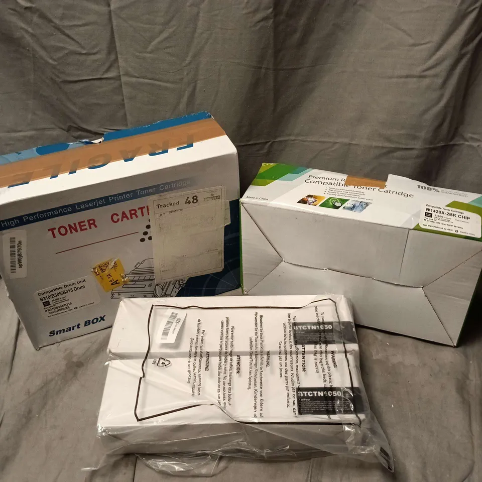 BOX OF APPROXIMATELY 7 ASSORTED TONER AND PRINTER PRODUCTS