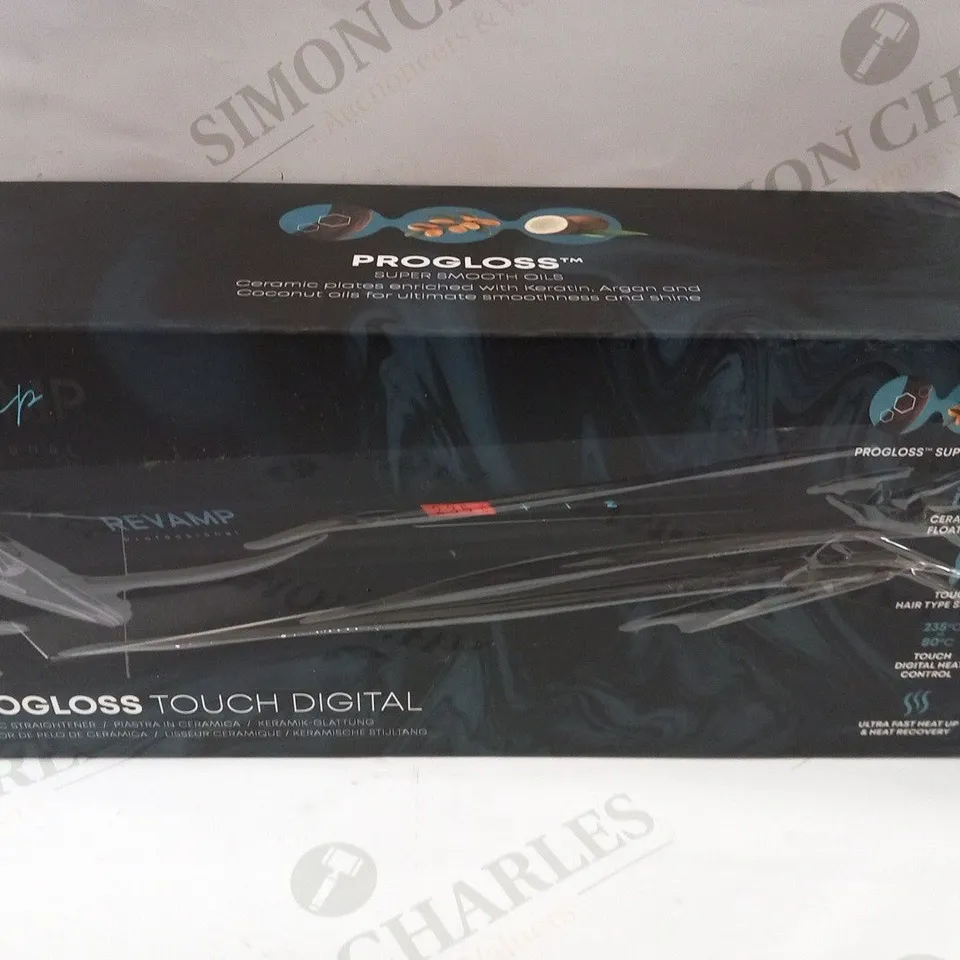 BOXED BRAND NEW PROGLOSS TOUCH DIGITAL CERAMIC STRAIGHTENER ST-1500-EU