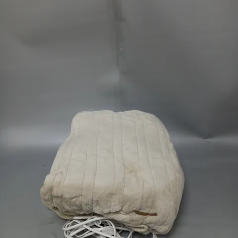 BOXED COZEE HOME VELVETSOFT HEATED THROW IN STONE 
