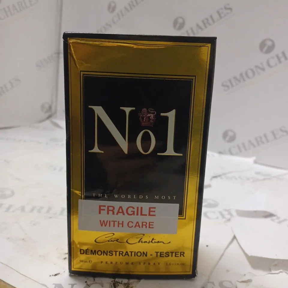 BOXED AND SEALED NO1 CLIVE CHRISTIAN TESTER PERFUME SPRAY 50ML