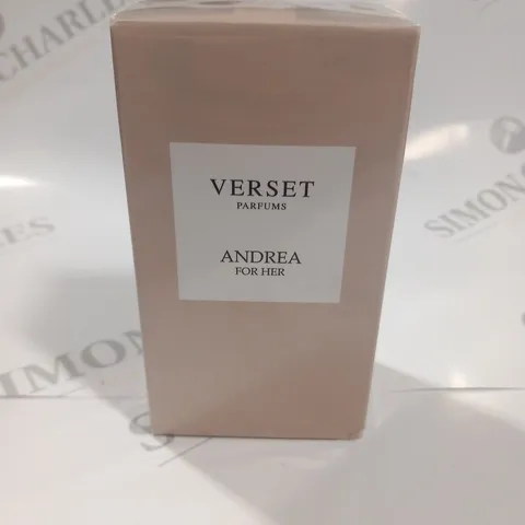 BOXED AND SEALED VERSET PARFUMS "ANDREA" FOR HER EAU DE PARFUM 100ML