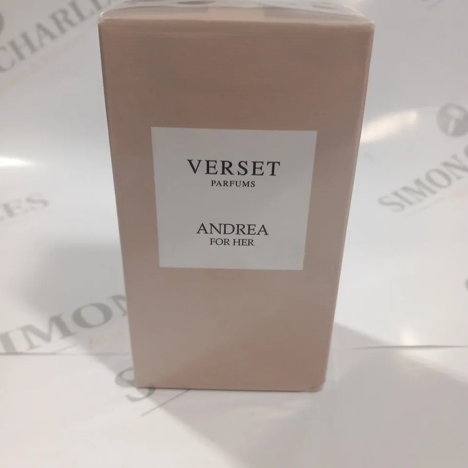 BOXED AND SEALED VERSET PARFUMS "ANDREA" FOR HER EAU DE PARFUM 100ML 