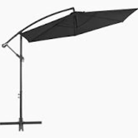 BOXED YAHEETECH 289cm CANTILEVER PARASOL - NAVY BLUE (1 BOX)