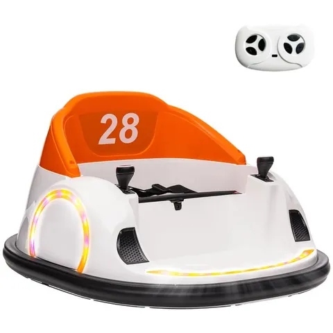 BOXED AIYAPLAY 360° ROTATION KIDS BUMPER CAR - ORANGE (1 BOX)