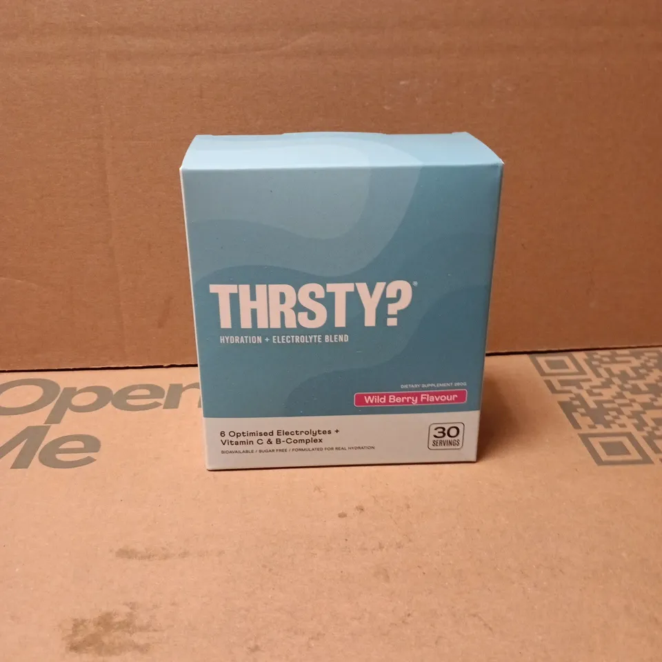 THRSTY? HYDRATION + ELECTROLYTE BLEND WILD BERRY SUPPLEMENT 260G