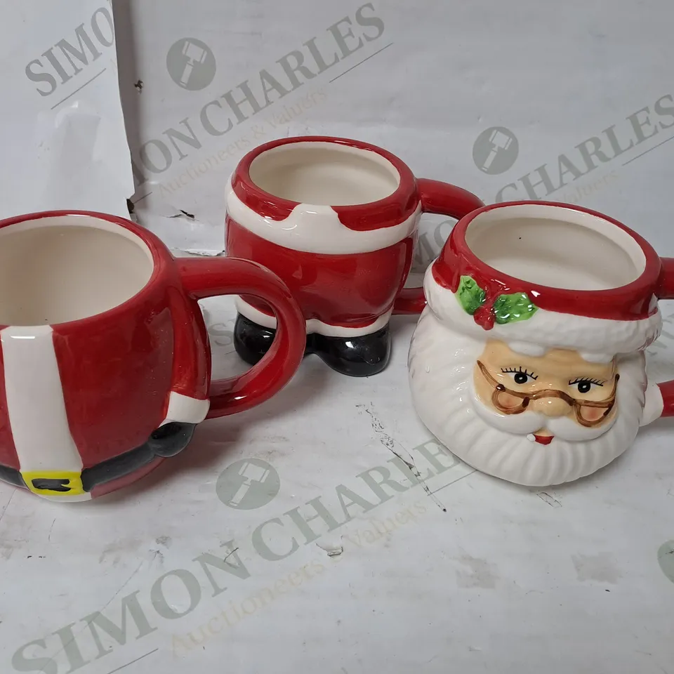 3X SANTA CUPS 