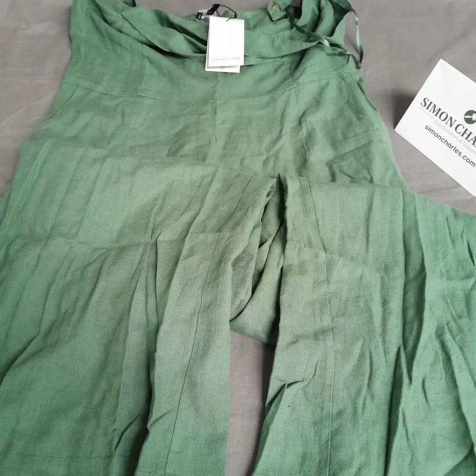 NOBODYS CHILD TARA JUMPSUIT IN GREEN - UK 14
