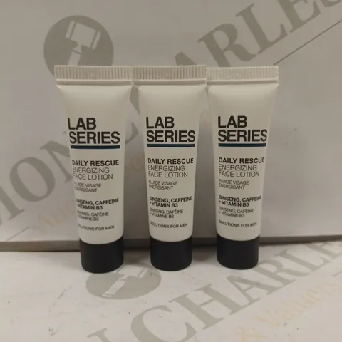 BOX OF APPROX 100 LAB SERIES DAILY RESCUE ENERGIZING FACE LOTION