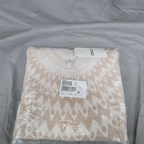 ONLY FRY LUREX FAIRISLE JUMPER - L