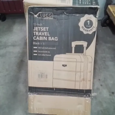 BOXED LUGG - JETSET TRAVEL CABIN BAG BLACK
