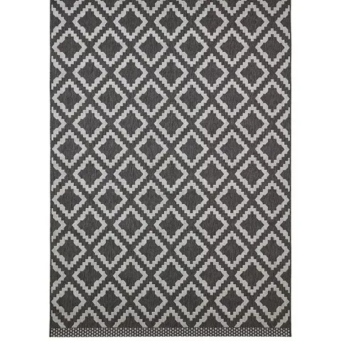 VERY HOME SEALED KAMINA INDOOR/OUTDOOR FLATWEAVE RUG - 200X290CM - GREY 