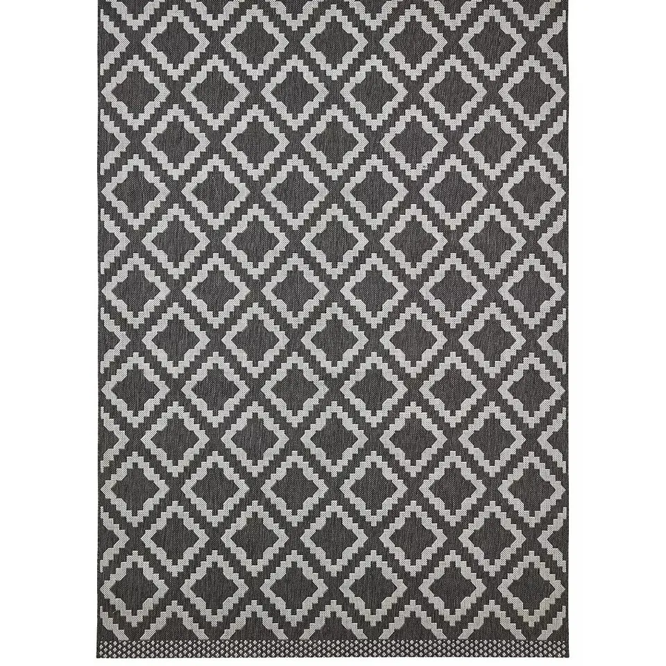 VERY HOME SEALED KAMINA INDOOR/OUTDOOR FLATWEAVE RUG - 200X290CM - GREY 