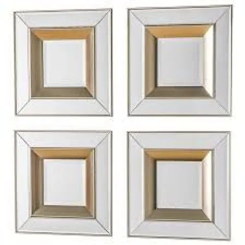 BOXED GALLERY INTERIORS PHANTOM MIRROR SQUARE (4PK)