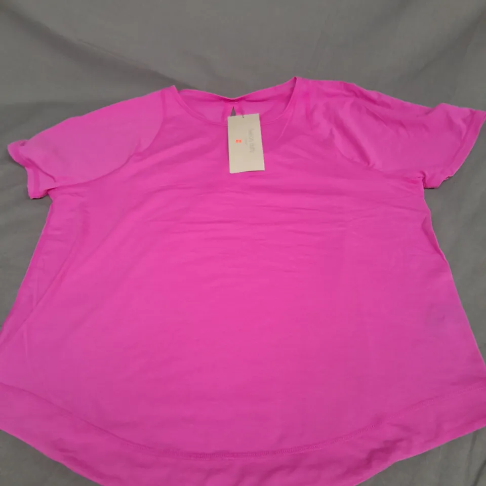 SWEATY BETTY BREEZY TSHIRT IN RASPBERRY PINK SIZE S