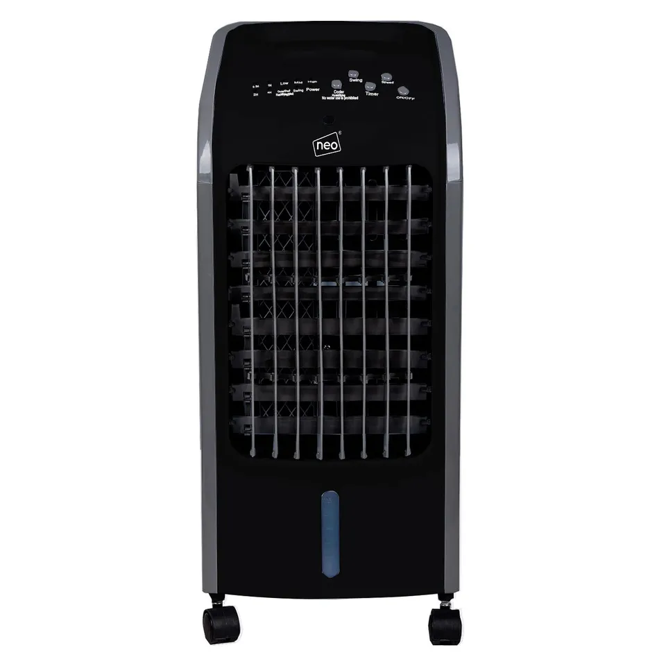 BOXED NEO 4 LITRE 80W OSCILLATING PORTABLE EVAPORATIVE COOLER FAN WITH REMOTE - WHITE (1 BOX)