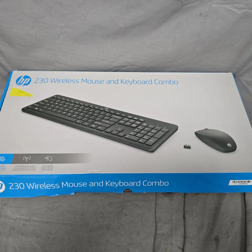 HP 230 WIRELESS KEYBOARD & MOUSE COMBO – BOXED
