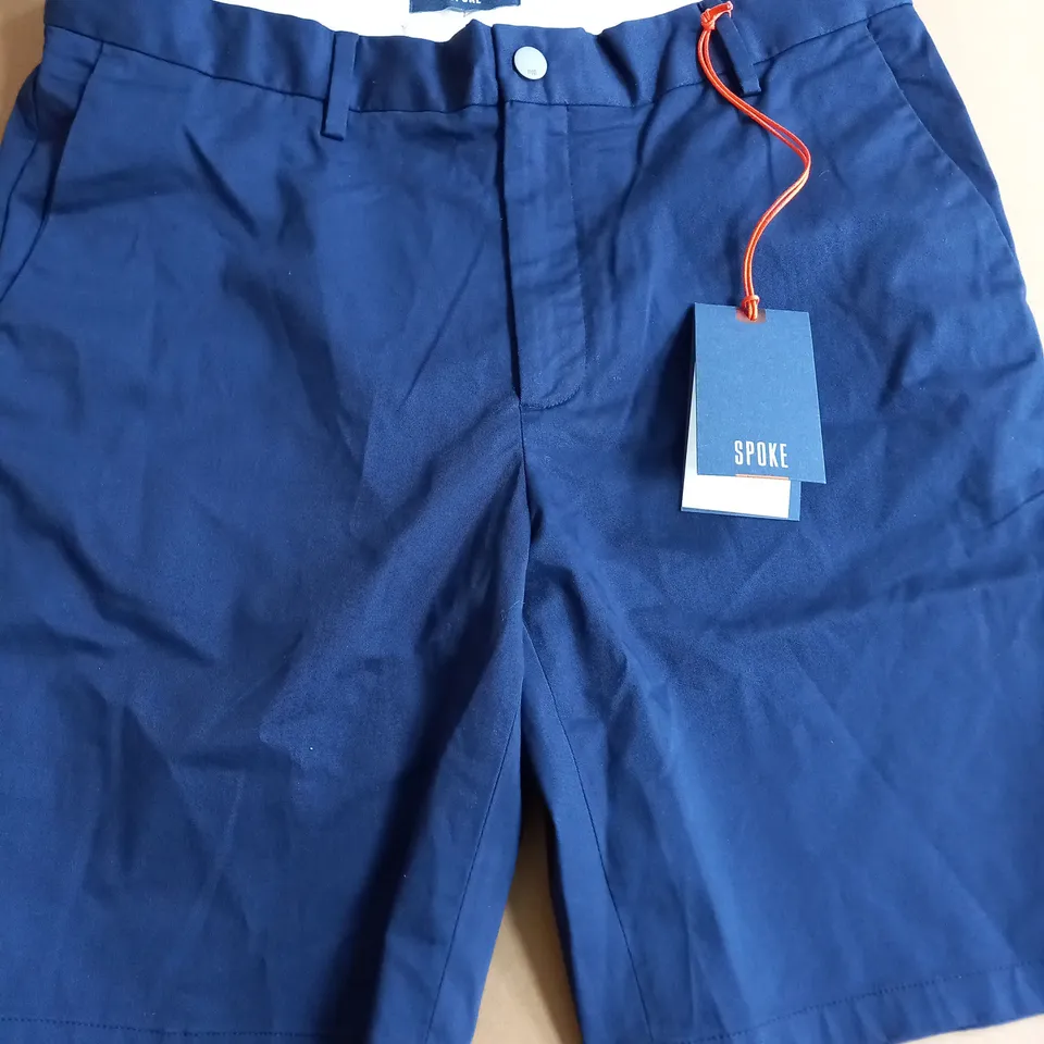 SPOKE NAVY SHORTS - W 33 LEG 9