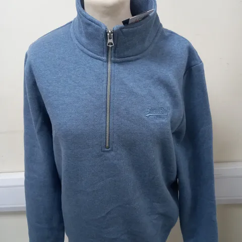 SUPERDRY VINTAGE ZIP SWEATER SIZE M