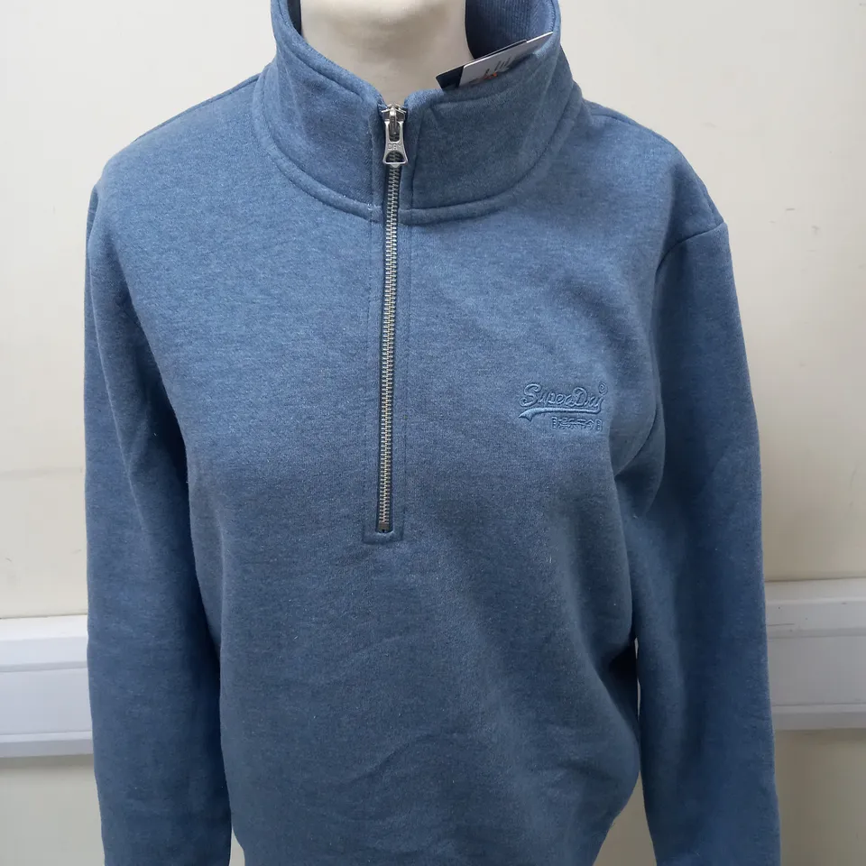 SUPERDRY VINTAGE ZIP SWEATER SIZE M