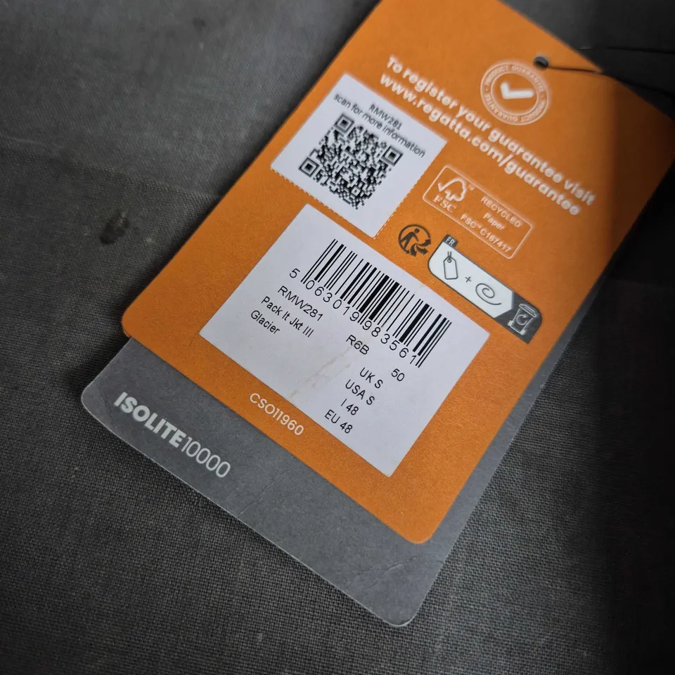 REGATTA GREAT OUTDOORS MEN'S PACK-IT JACKET – PACKABLE, WATERPROOF & BREATHABLE SMALL