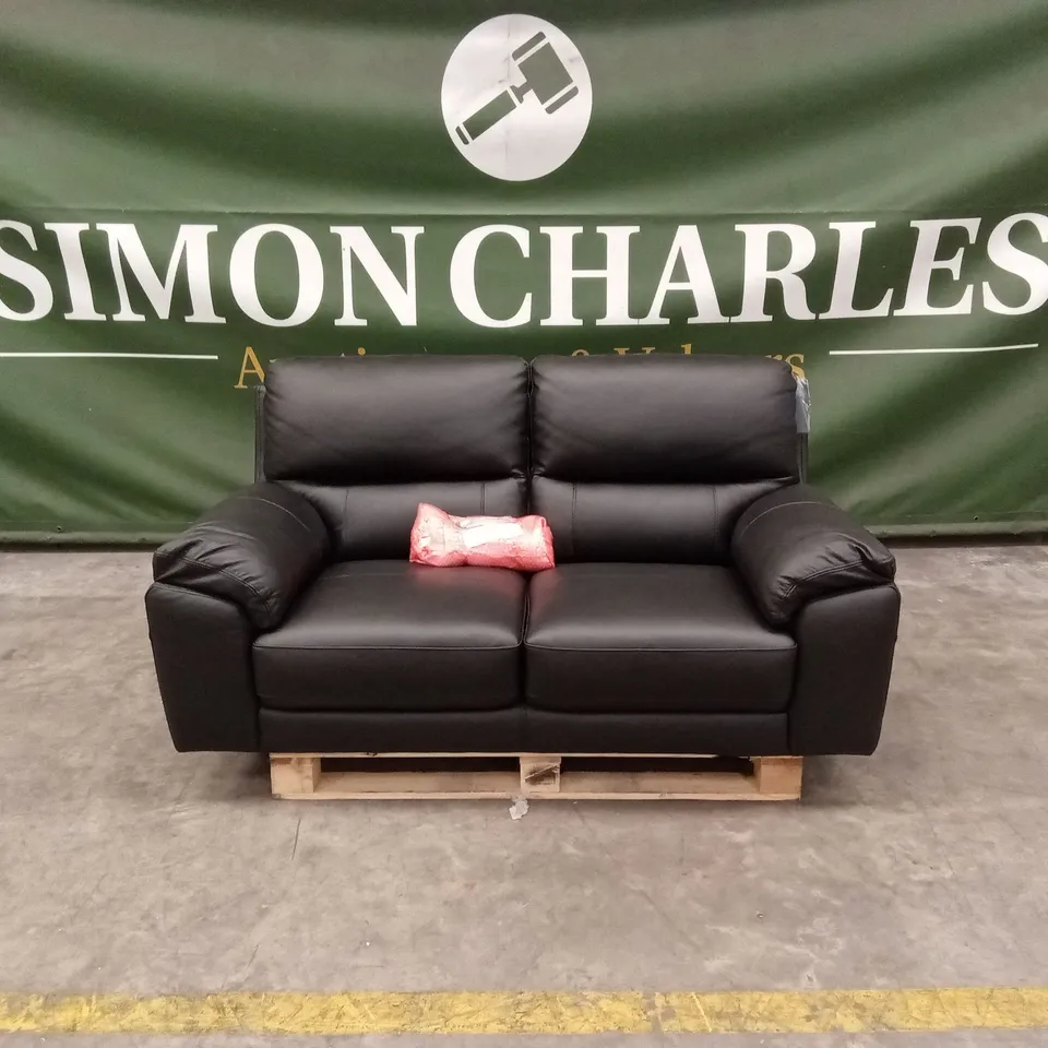 LESTA 2 SEATER LEATHER SOFA RRP £749