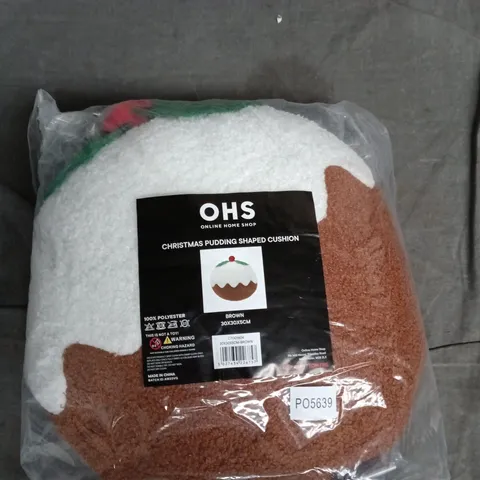 CHRISTMAS PUDDING SHAPED CUSHION