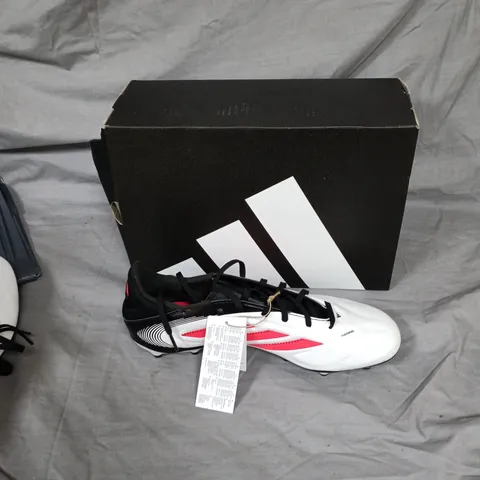 ADIDAS COPA PURE III LEAGUE FG/MG FOOTBALL BOOTS – UK 11.5, WHITE/RED