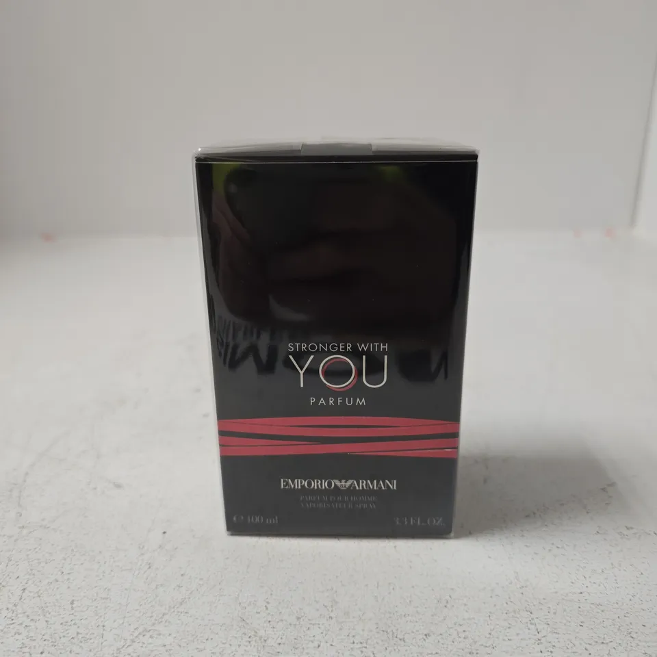 GIORGIO ARMANI GIFT SET TO INCLUDE STRONGER WITH YOU PARFUM 100ML BOXED