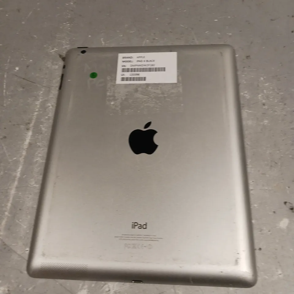 APPLE IPAD 4 SILVER - MODEL A1458