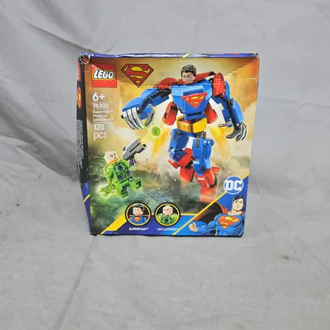 LEGO DC SUPERMAN MECH VS LUX LUTHOR 120 PIECES, 76302. 6+
