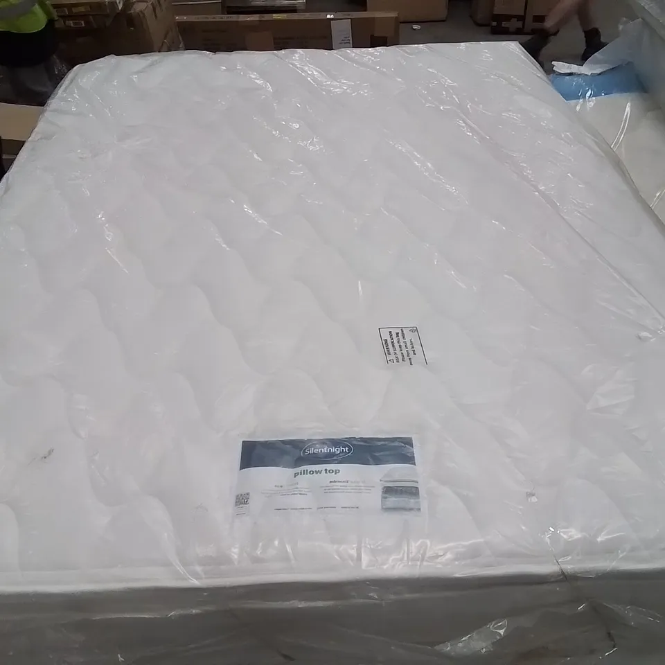 QUALITY BAGGED SILENTNIGHT MIRACOIL PILLOWTOP 5' KINGSIZE MATTRESS  RRP £499