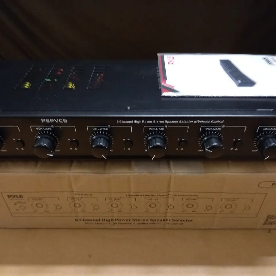 PYLE PSPVC6 6-CHANNEL HIGH POWER STEREO SPEAKER SELECTOR
