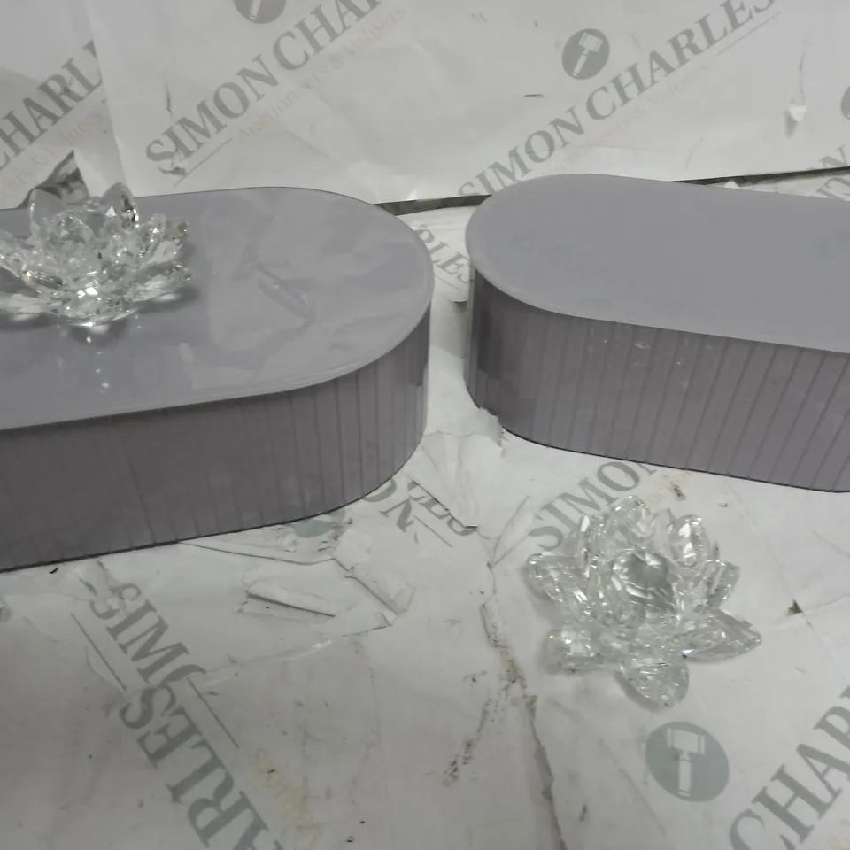 OUTLET JM BY JULIEN MACONDALD SET OF 2 LOZENGE TRINKET BOXES