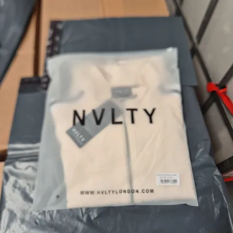 NVLTY LONDON PANELLED LUXE TRACK JACKET – IVORY – SMALL