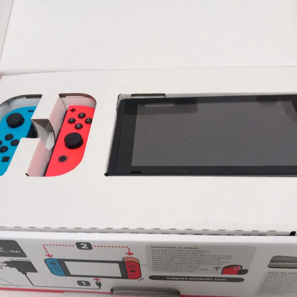 BOXED NINTENDO SWITCH HANDHELD GAMES CONSOLE