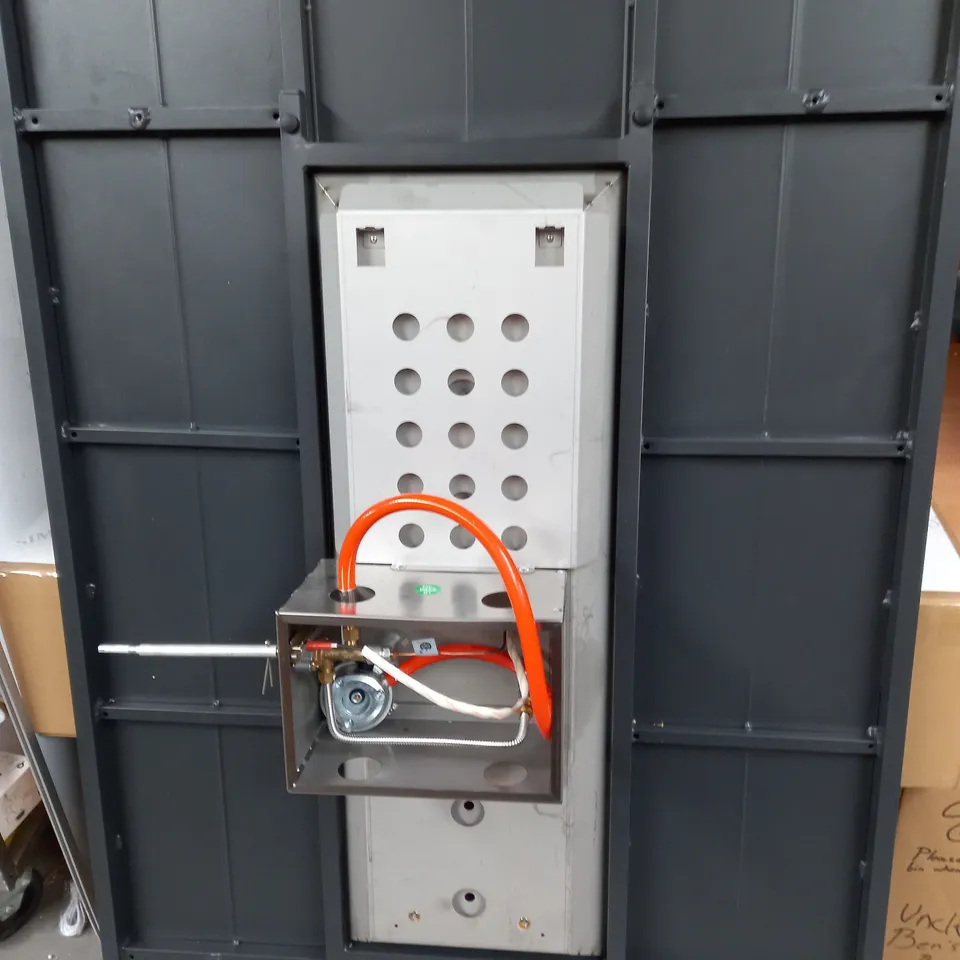 LARGE GREY METAL GAS PATIO HEATER - COLLECTION ONLY