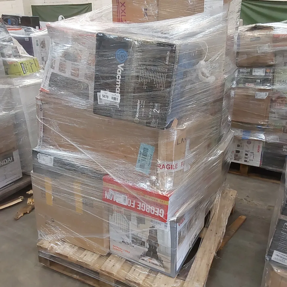 PALLET OF APPROXIMATELY 19 UNPROCESSED RAW RETURN HOUSEHOLD AND ELECTRICAL GOODS TO INCLUDE;