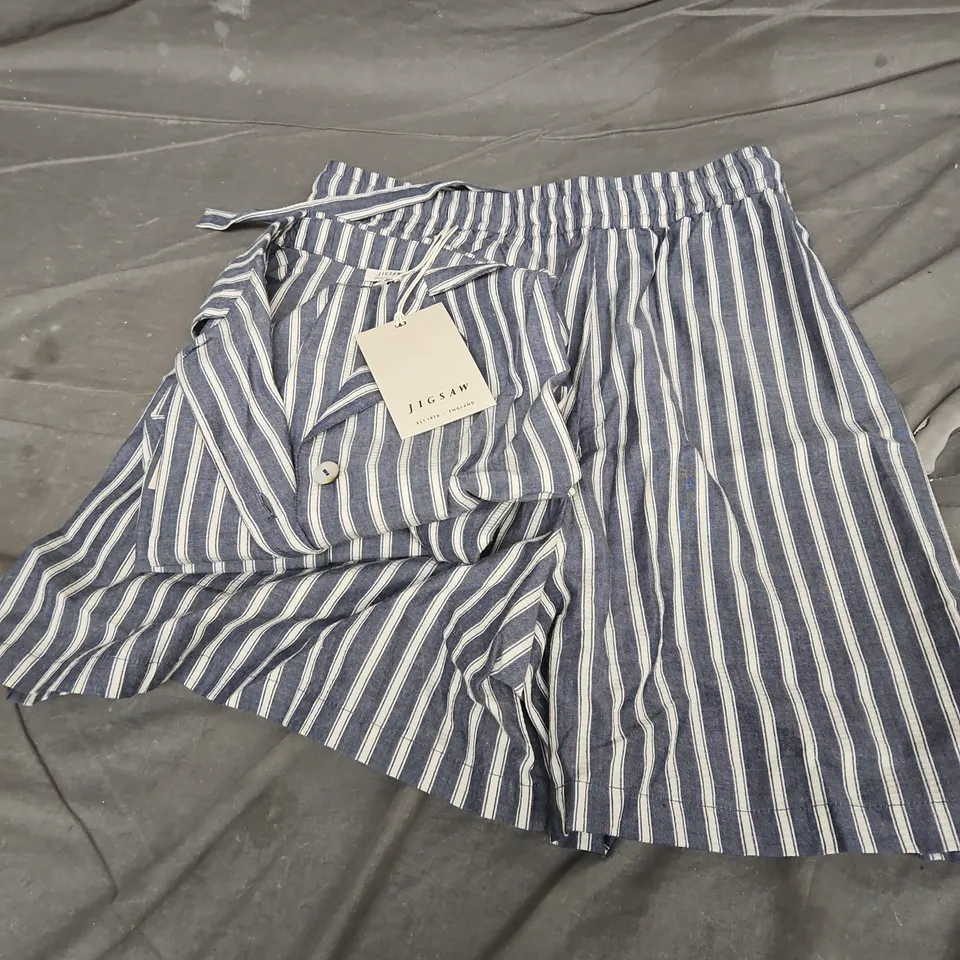JIGSAW STRIPED SHIRT – BLUE & WHITE, WOMEN'S