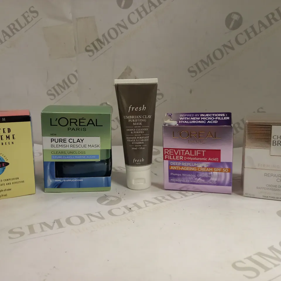 LOT OF APPROXIMATELY 5 FACE MASKS TO INCLUDE LOREAL , CHRISTIAN BRETON , FRESH ECT